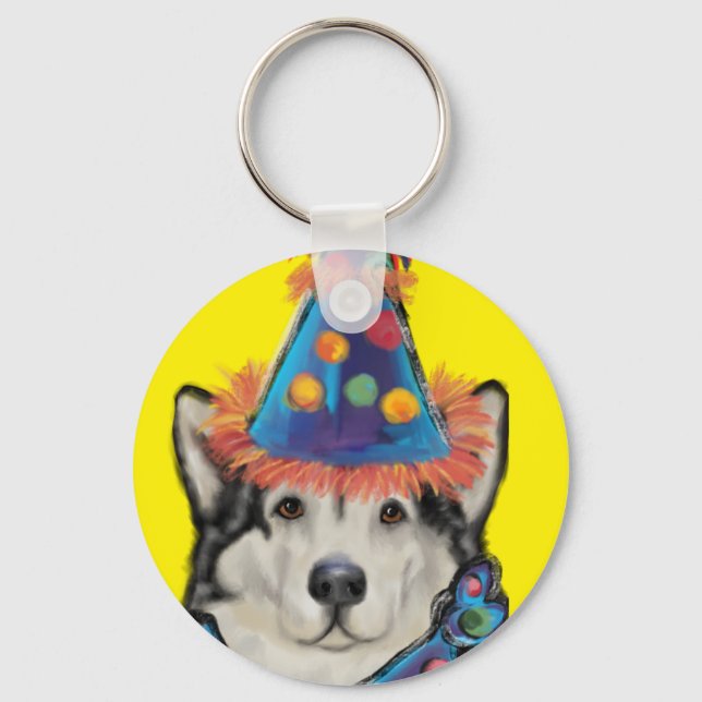 Chaveiro Malamute do Alasca  (Frente)