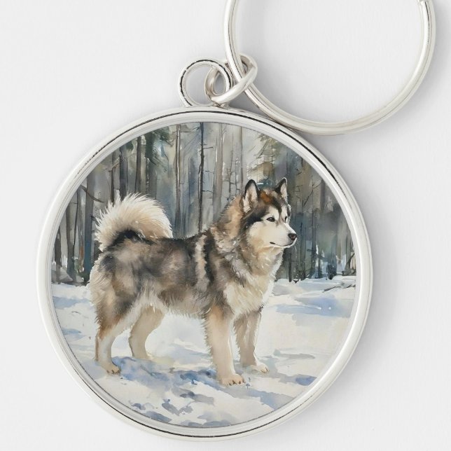 Chaveiro Malamute do Alasca (Frente)