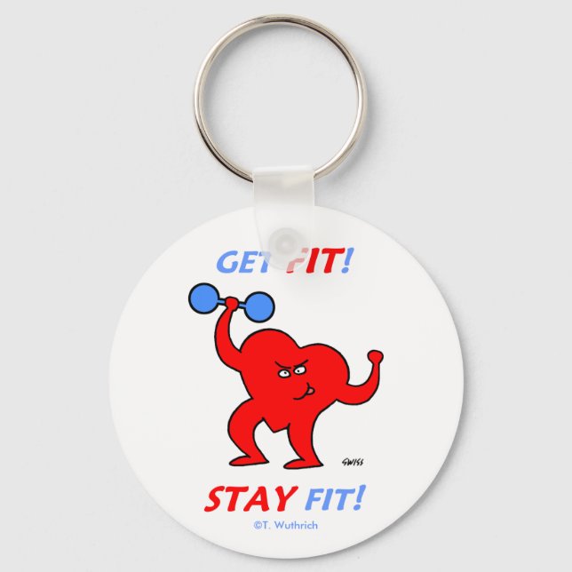 Chaveiro Malhação de Cardio Motivacional do Doente do Coraç (Frente)