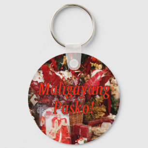 Chaveiro Maligayang Pasko! Feliz Natal em Tagalog rf