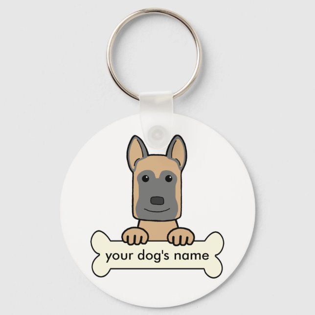 Chaveiro Malinois belgas (Frente)