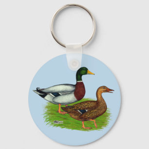 Chaveiro Mallard Drake e Duck