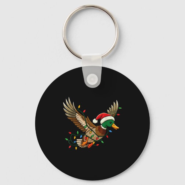 Chaveiro Mallard Duck Light Christmas Hunting Pajama Toddle (Frente)