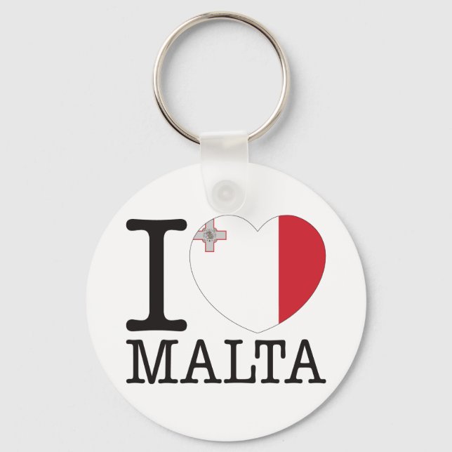 Chaveiro Malta Love v2 (Frente)