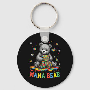 Chaveiro Mama Bear Autismo Mamãe Avó Autismo Sensibilização