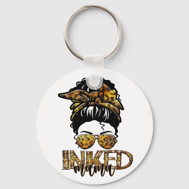 Chaveiro Mama Chupada Mamãe Mãe Vida Leopardo Tatuada Mãe (Frente)