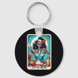Chaveiro Mama Club Tarot Card Skeleton Halloween