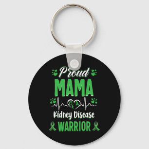 Chaveiro Mama Kidney Guerreiro Sensibilização Fita Verde