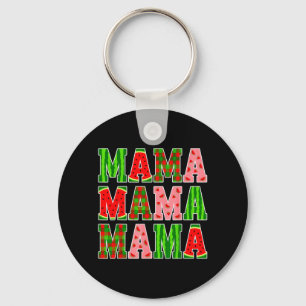 Chaveiro Mama Melancia Família Combinando Frutas de Verão