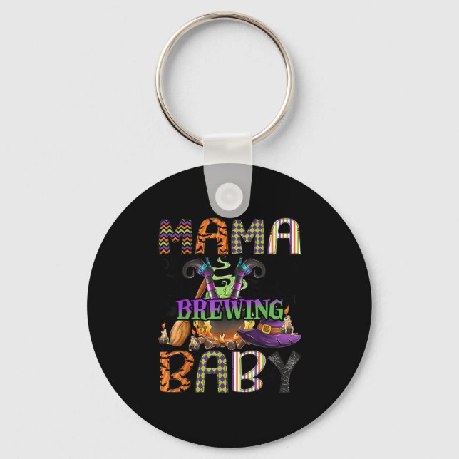 Chaveiro Mama Of Brewing Baby Halloween One Soky Mama  (Frente)