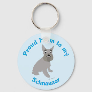 Chaveiro Mamã orgulhosa a meu Schnauzer