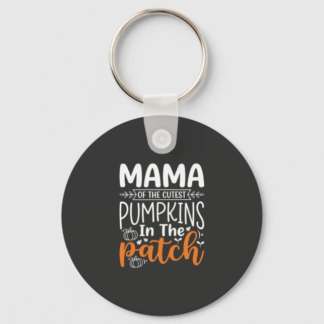 Chaveiro Mama Pumpkins Patch Design de Halloween_1 (Frente)
