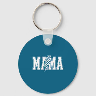 Chaveiro Mama raio gráfico retro orgulho da mamãe negrito