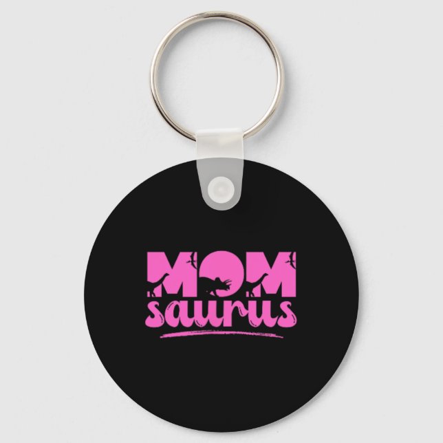Chaveiro Mama Saurus T-rex Dinossaur Mãe Mães Surus (Frente)