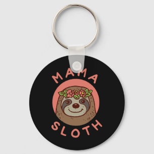 Chaveiro Mama Sloth Cute Gift Para Mamãe Da Filha Mot