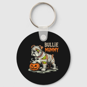 Chaveiro Mamãe Bulldog de Halloween