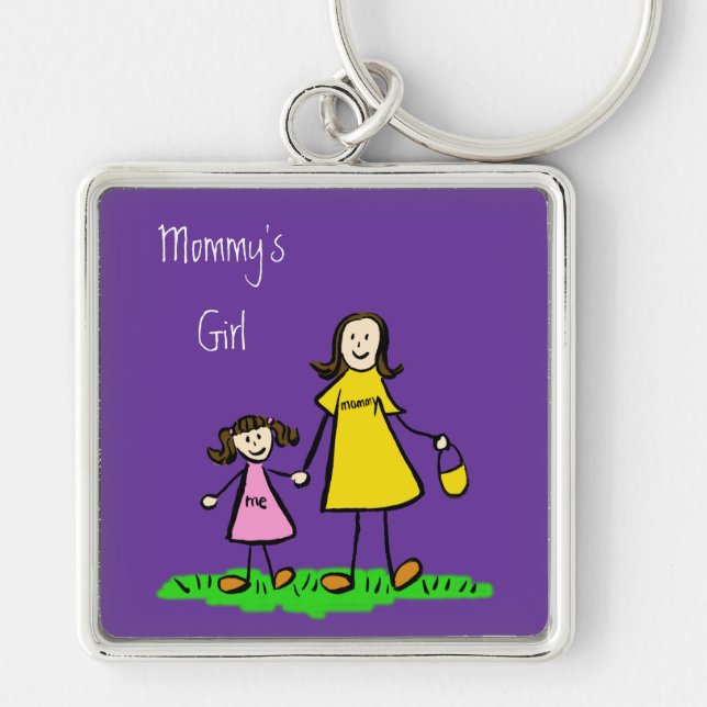 Chaveiro Mamãe da Mãe e Filha (Frente)