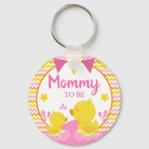 Mamãe de Ducky de Borracha Amarela e Rosa a ser