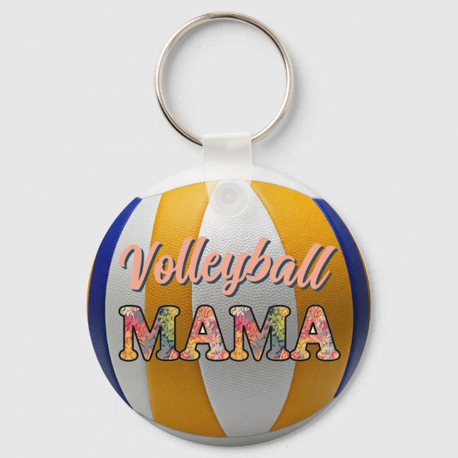 Chaveiro Mamãe de Voleibol (Frente)