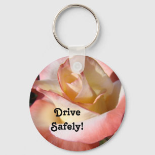 Chaveiro Mamãe disse: "Drive Safine Key Chains Pink White R