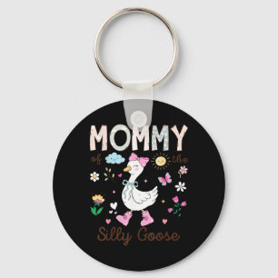 Chaveiro Mamãe do Silly Goose Menina de 1º Aniversário