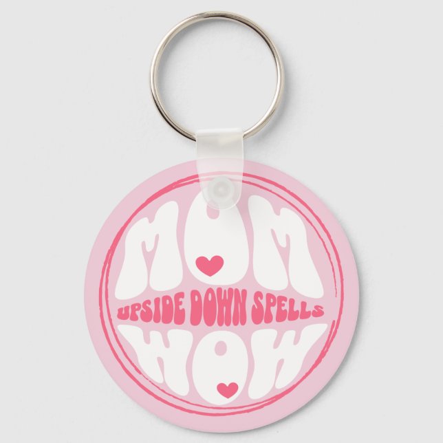 Chaveiro Mamãe Feiticeira De Cima Para Baixo Uau, Bonitinha (Frente)