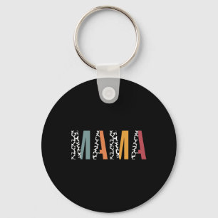 Chaveiro Mamãe Impressão de Vaca Camisa Mãe Mamãe Mãe