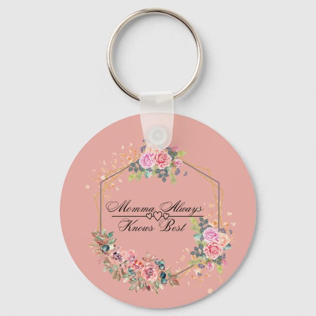 Chaveiro Mamãe sempre sabe o melhor (Frente)