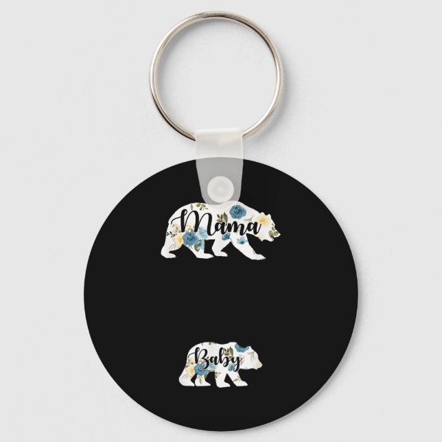 Chaveiro Mamãe Urso Bebê Urso Gravidez Grávida Mãe Mães (Frente)