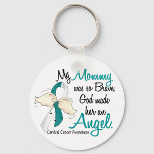Chaveiro Mamães do cancro do colo do útero do anjo 2