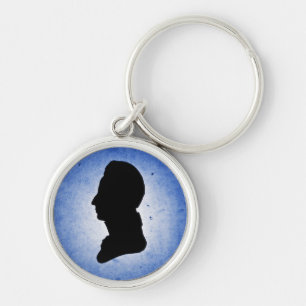 chaveiro "Man Silhouette on Blue"