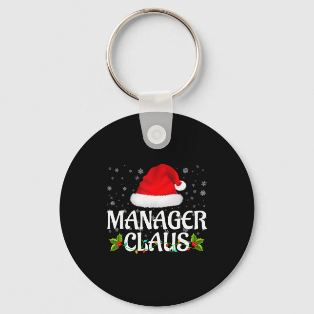 Chaveiro Manager Claus Christmas Lights Santa Pajama Family (Frente)