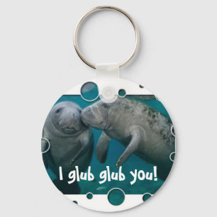 Chaveiro Manatee Love Valentine's Day