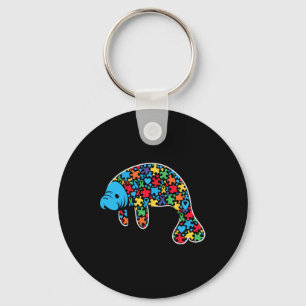 Chaveiro Manatee Quebra-cabeça Autismo Sensibilização Utili