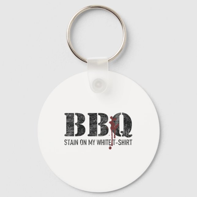 Chaveiro Manchas de Byrbecue no Meu Branco 2 (Frente)