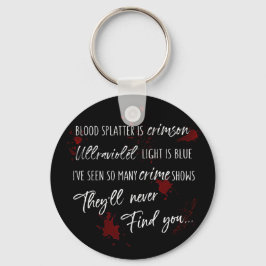 Chaveiro Manchas De Sangue São Vermelho De Crimson | Mistér