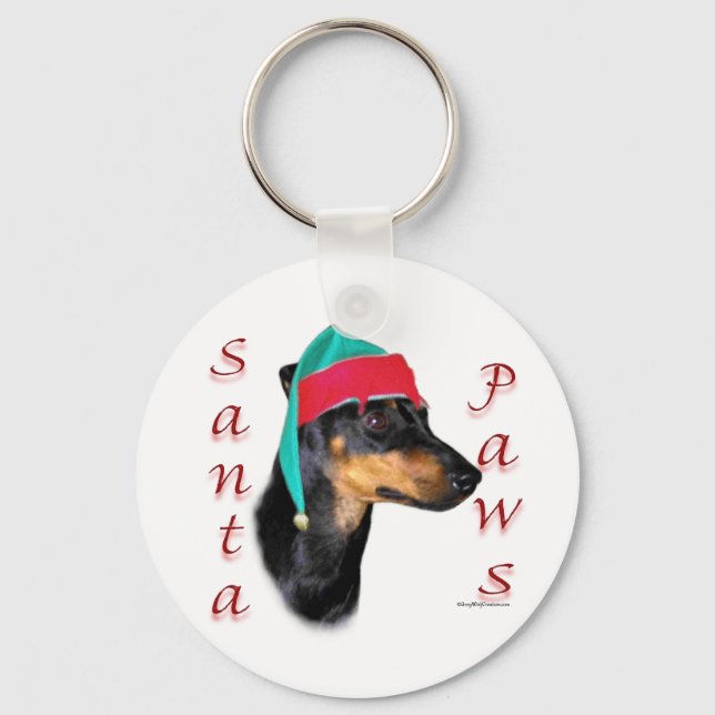 Chaveiro Manchester Terrier Papais noeis Paws (Frente)