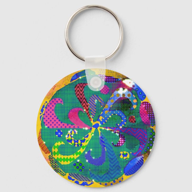 Chaveiro Mandala Abstrato (Frente)