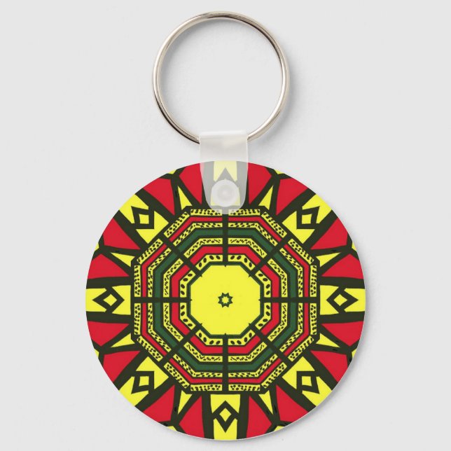 Chaveiro Mandala Afrocêntrico (Frente)