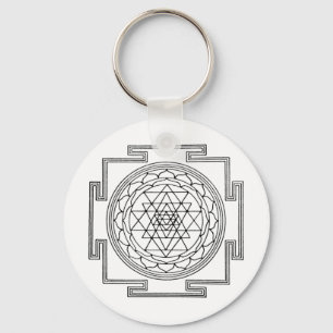 Chaveiro Mandala de Sri Yantra