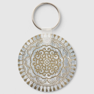 Chaveiro Mandala Dourado Design