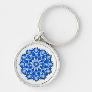 Chaveiro Mandala em azul