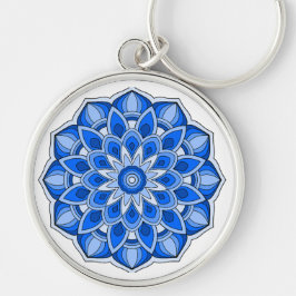 Chaveiro Mandala em azul