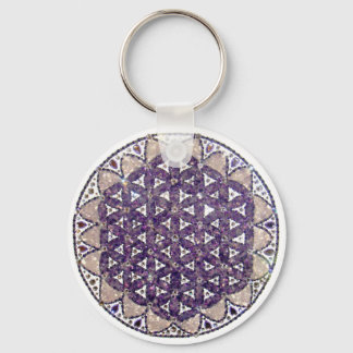 Chaveiro Mandala Flor da Vida Ametista