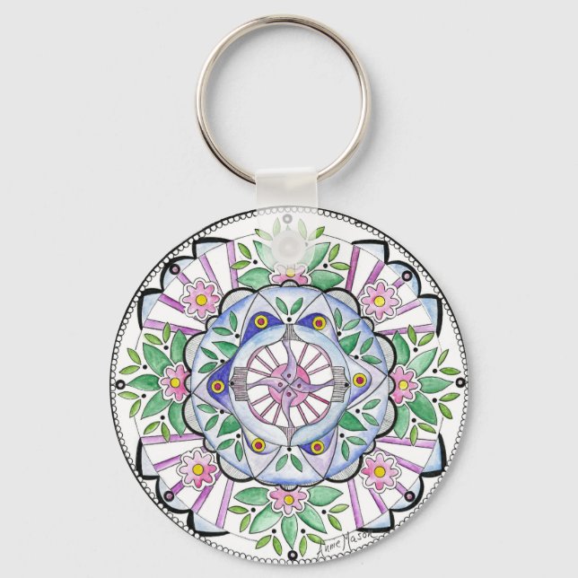 Chaveiro Mandala Floribunda (Frente)