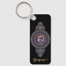 Chaveiro Mandala Ornamental de Leigos Brancos Personalizado