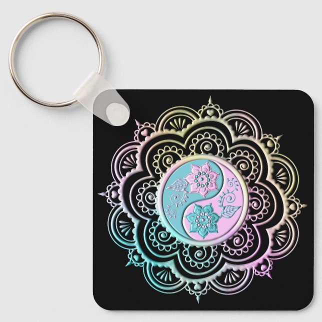 Chaveiro Mandala Pastel (Frente)