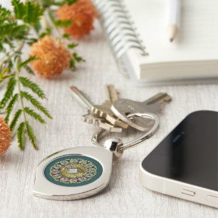 Chaveiro Mandala Radiante: A Joia dos Elementos