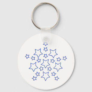 Chaveiro Mandala Star de estrelas, correntes-chave