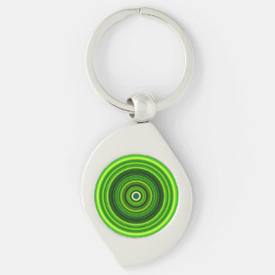 Chaveiro Mandala Verde Geométrico- 25436